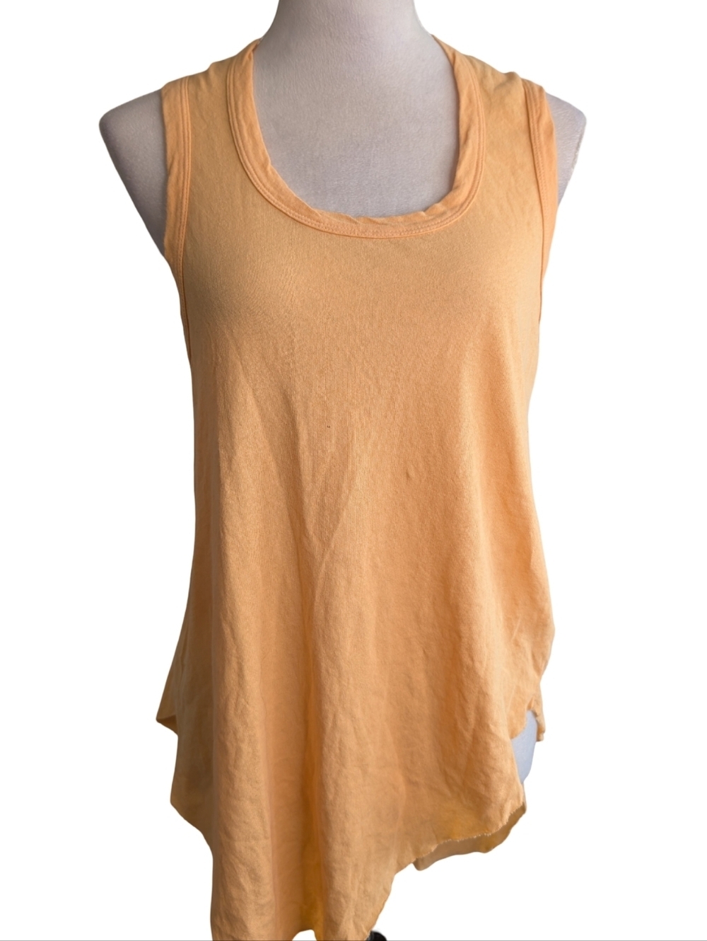 Frank & Eileen Tee Lab Asymmetric Tank Tangerine XS